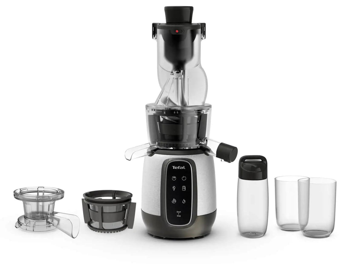 Tefal Slow Juicer ZC605D38, 200 W, 0.7 L Container, Vertical Auger