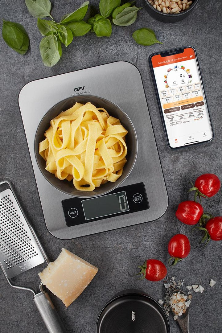 GEFU Electronic Kitchen Scale G-21930,5 kg Capacity, Stainless Steel