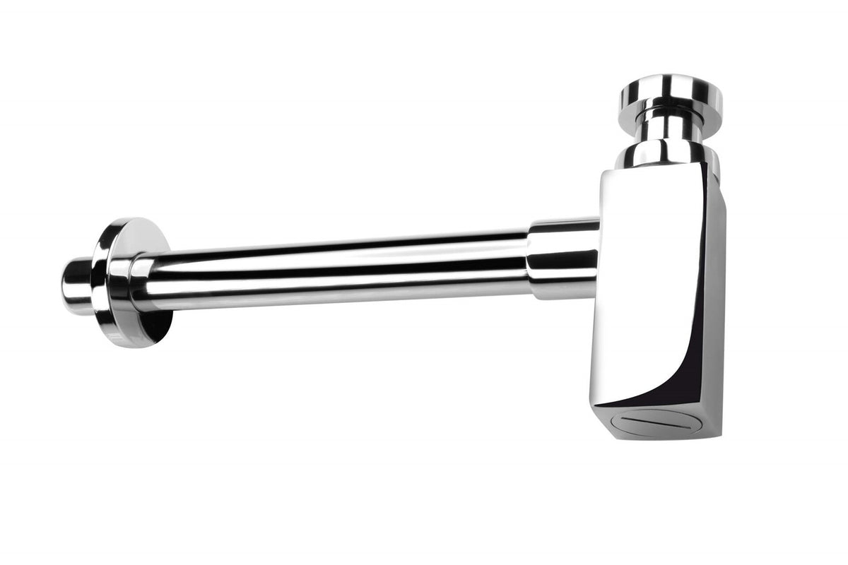 Square Washbasin Siphon Chrome