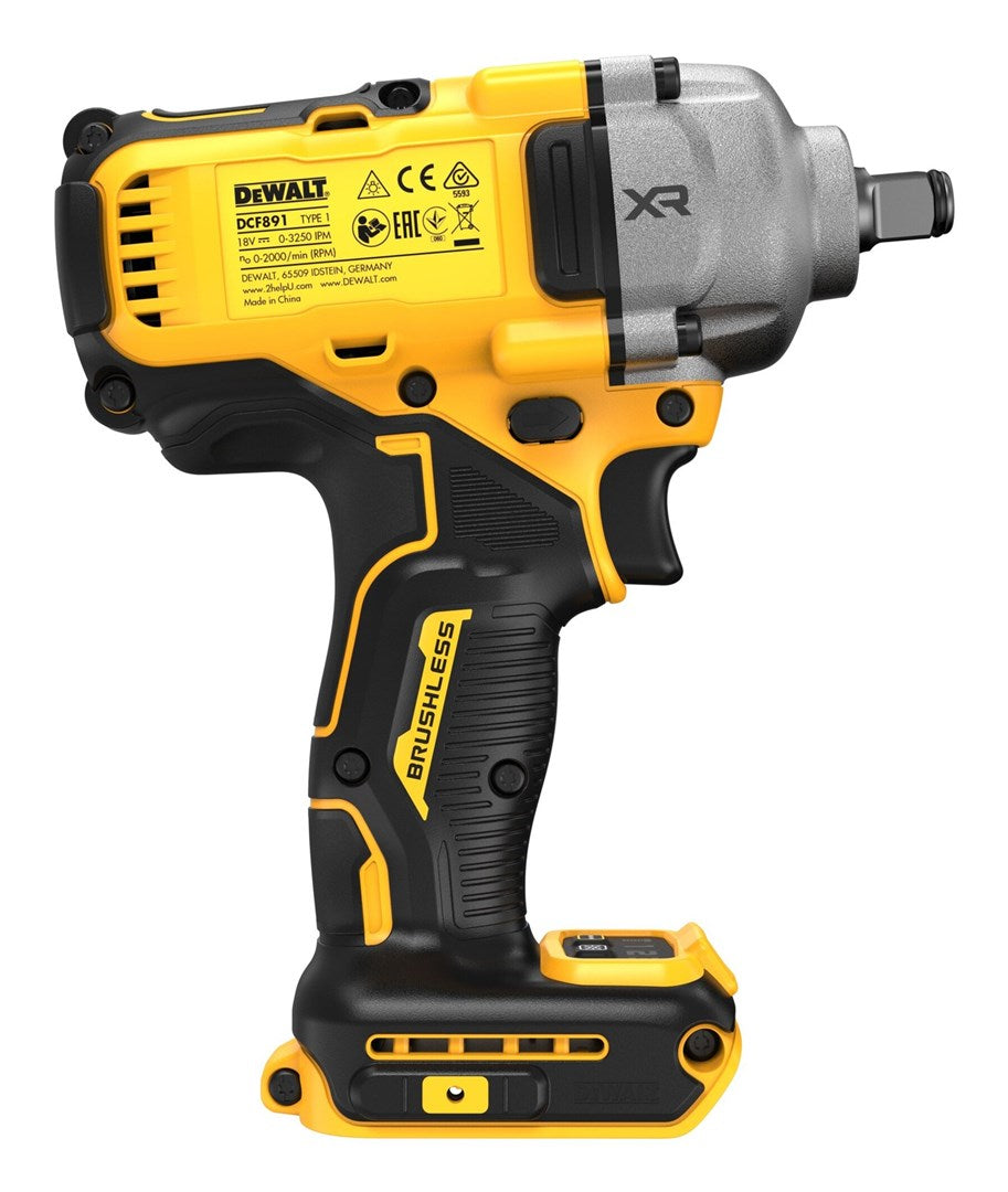DeWalt Impact Driver 18V 1100N.m Torque 4275 g 439 mm Width Model DCF891NT