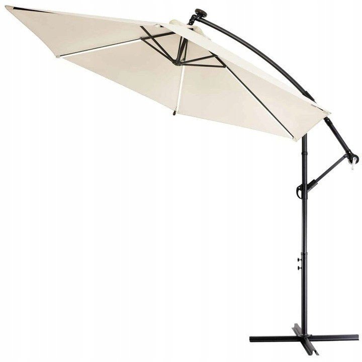 Garden Umbrella Hanging 3 m Large Beige