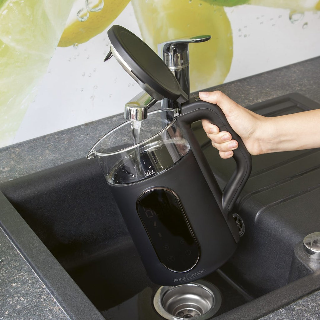 PROFICOOK Electric Kettle 1.7 L 2200 W Black, Transparent | Model: PC-WK 1328