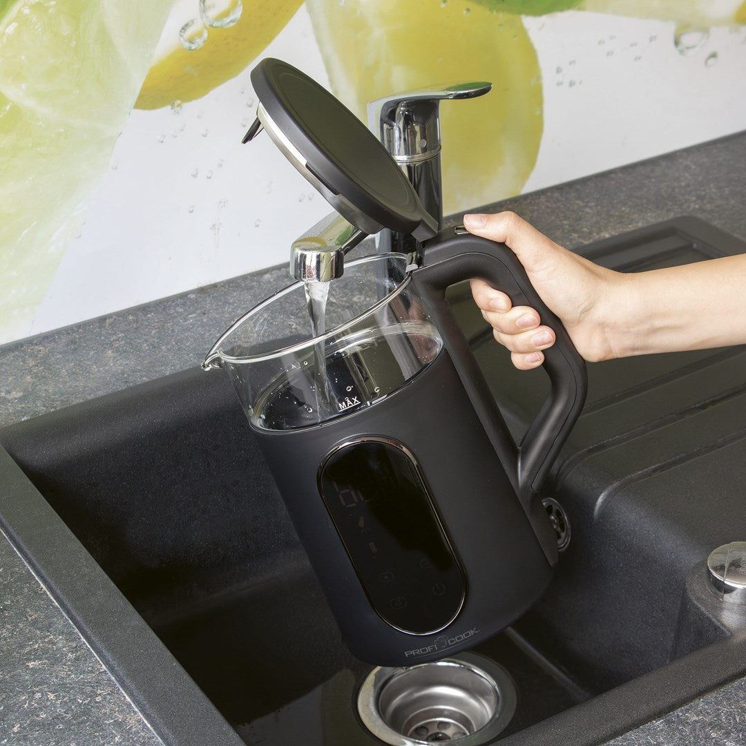 PROFICOOK Electric Kettle 1.7 L 2200 W Black, Transparent | Model: PC-WK 1328