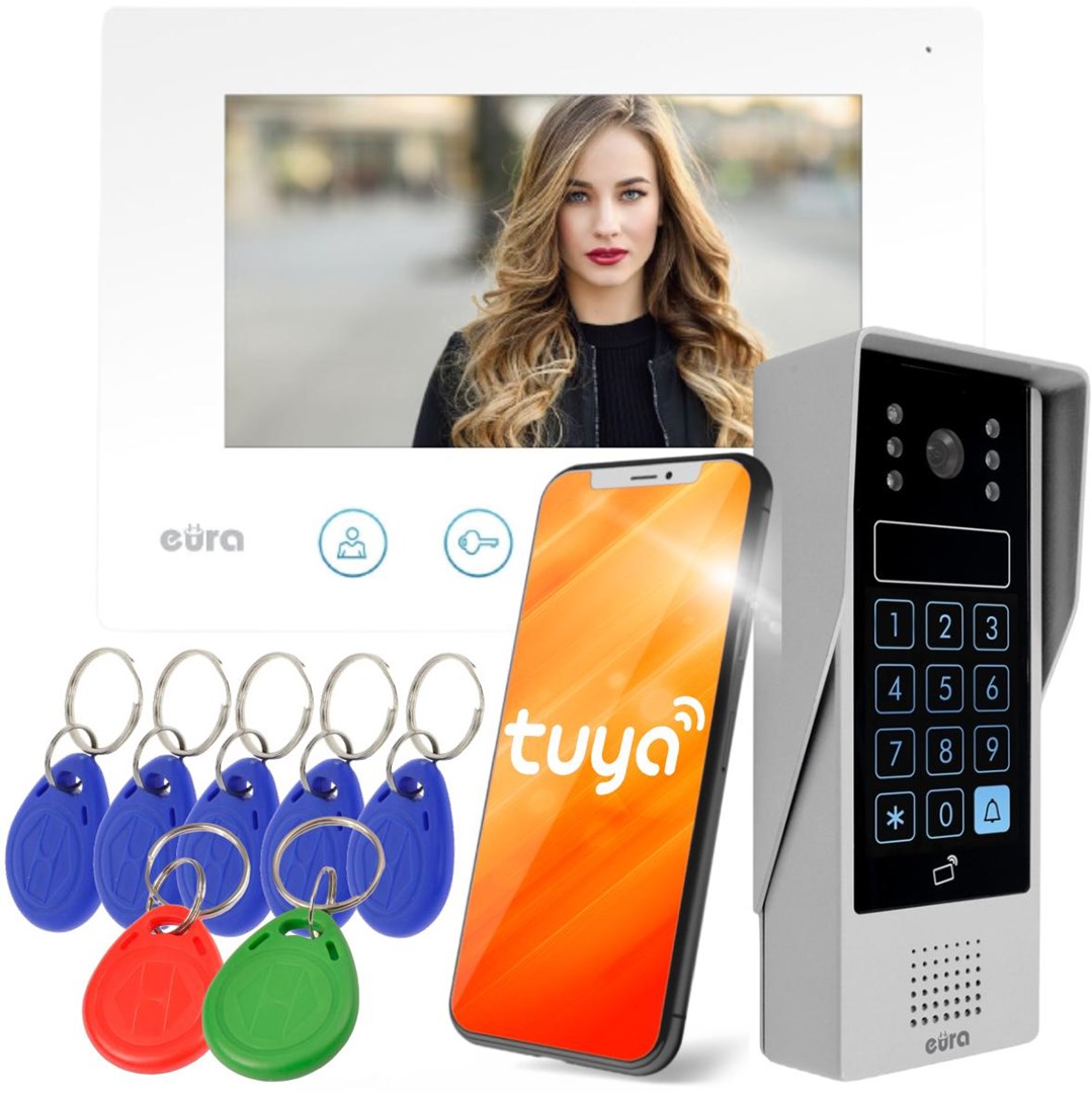 EURA VDP-90A3 DELTA Video Door Phone + TUYA Monitor