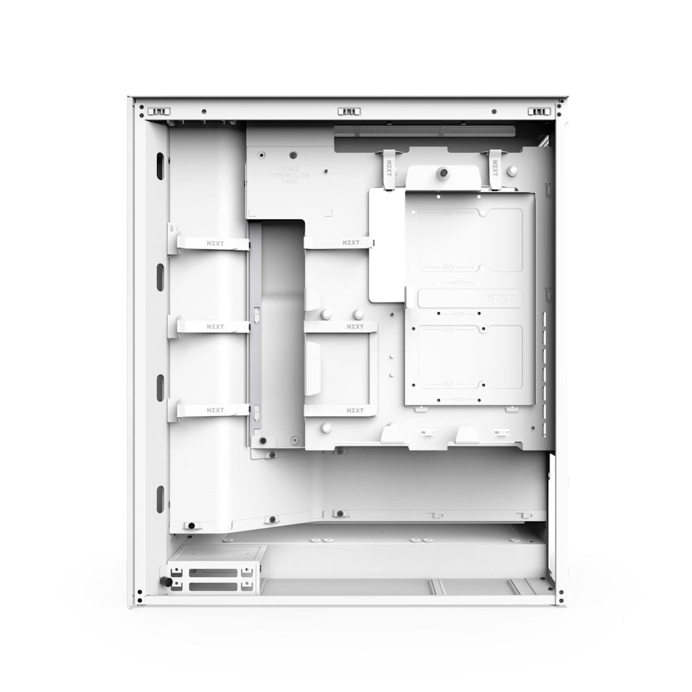 NZXT H7 Flow Mid Tower ATX Case Matte White USB/Audio (CM-H72FW-R1)