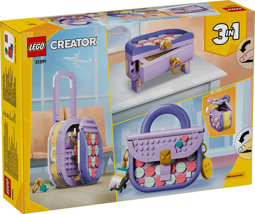LEGO Building Blocks Art Fashion Bag Set 31391 - 272 Elements - For Ages 8+