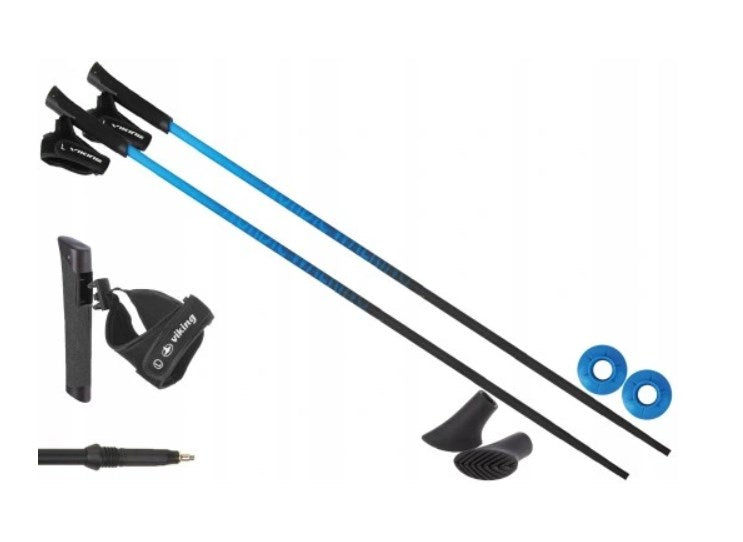 Viking Pro-Trainer Trekking Poles 115 cm Blue | Model 650/20/7879/15