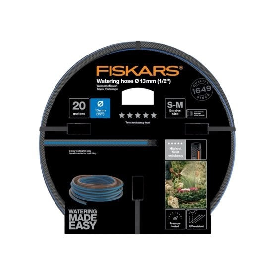 Fiskars Garden Hose 20 m Above Ground Gray Orange Blue 1027107