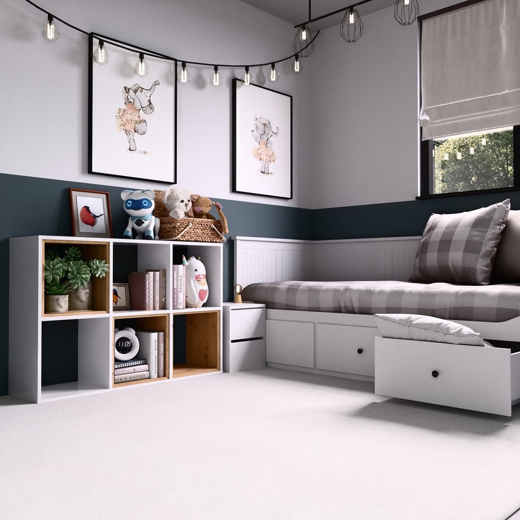 Topeshop MALAX Living Room Bookcase 2X3 BIEL