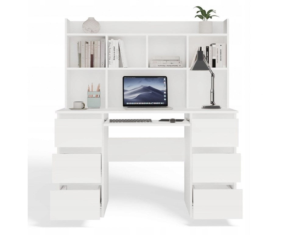 KUBA Desk Set + Extension Piece  White