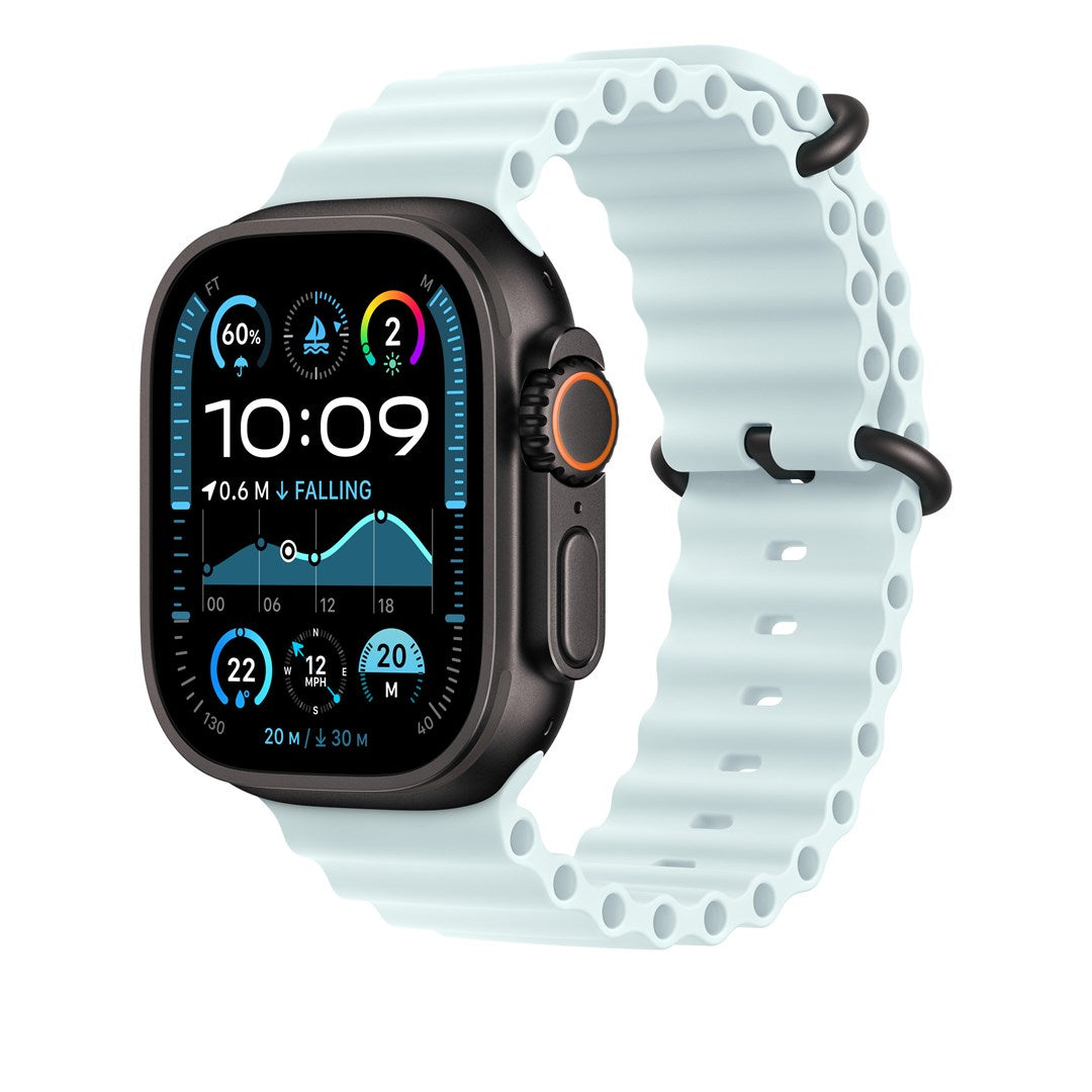 Apple Watch 49 mm Ice Blue Ocean Band Extension for 44 mm, 45 mm, 46 mm, 49 mm - MYP93ZM/A