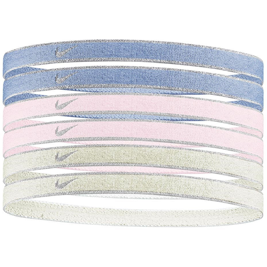 Nike Swoosh Sport Hair Bands 6 pcs Metallic Purple, Pink, Yellow N1002008511OS