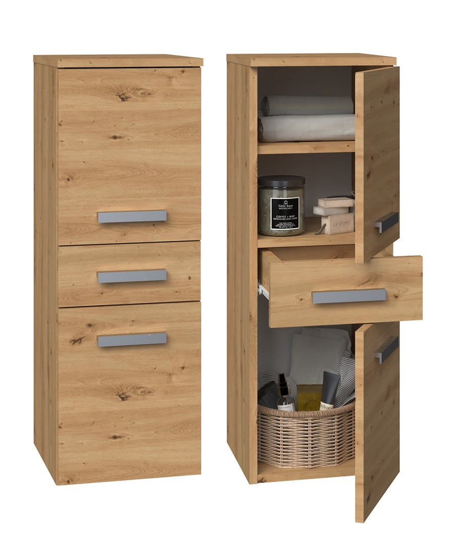 Topeshop NEL V DDS ARTISAN Bathroom Storage Cabinet Oak