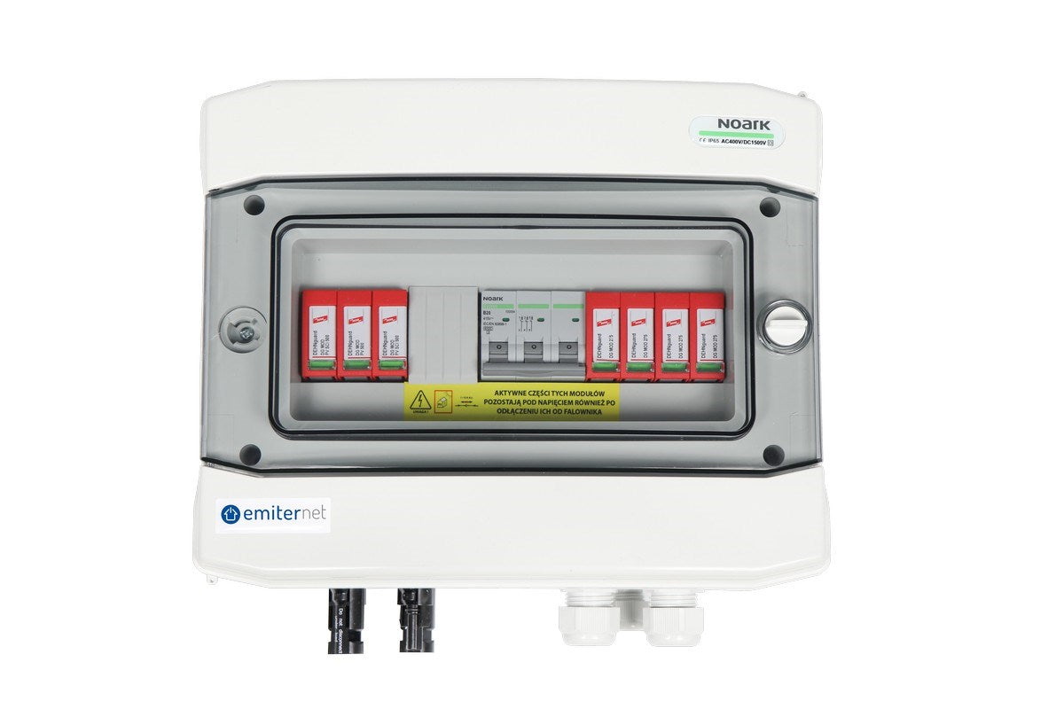 EMITER Junction Box IP65 with Dehn 1000V Surge Arrester for PV Systems EM-41_DCAC