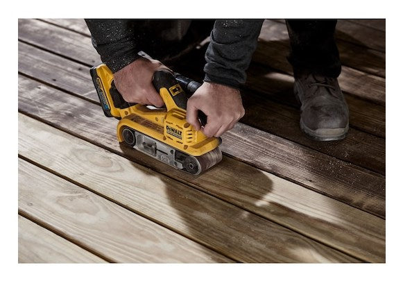 DeWALT DCW220NT-XJ Portable Belt Sander - Black Yellow
