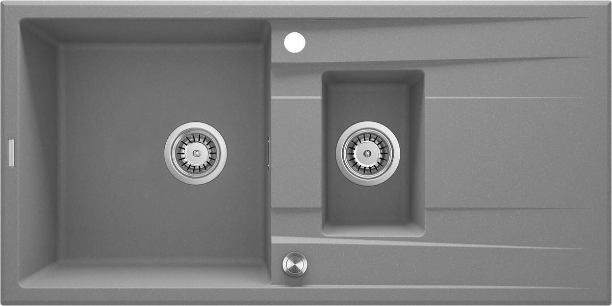 Deante Granite Sink 1.5-Bowl with Drainer Composite