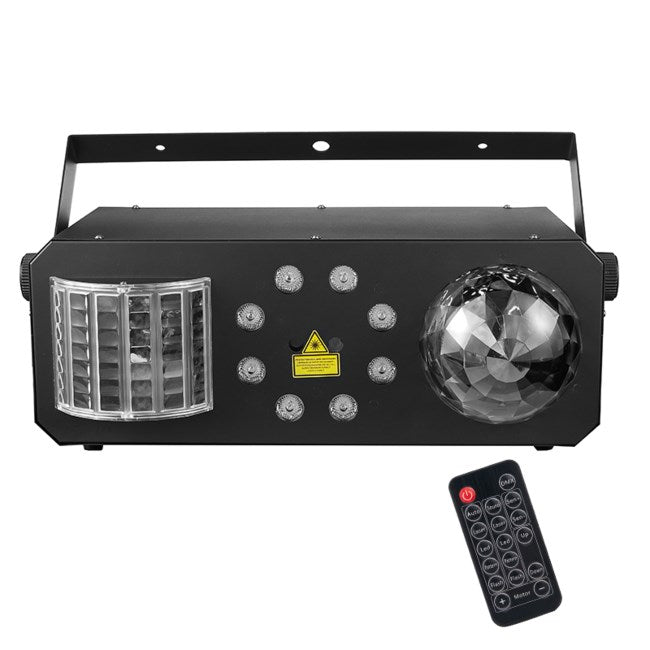Light4Me PARTY IV V2 Multi-Effect LED Derby Ball Light 600 g 110x100x150mm