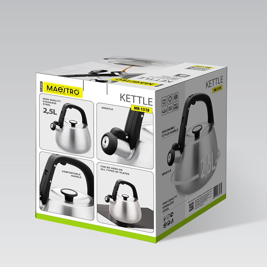Maestro Traditional Kettle 5.0 L Stainless Steel Silver MR-1318