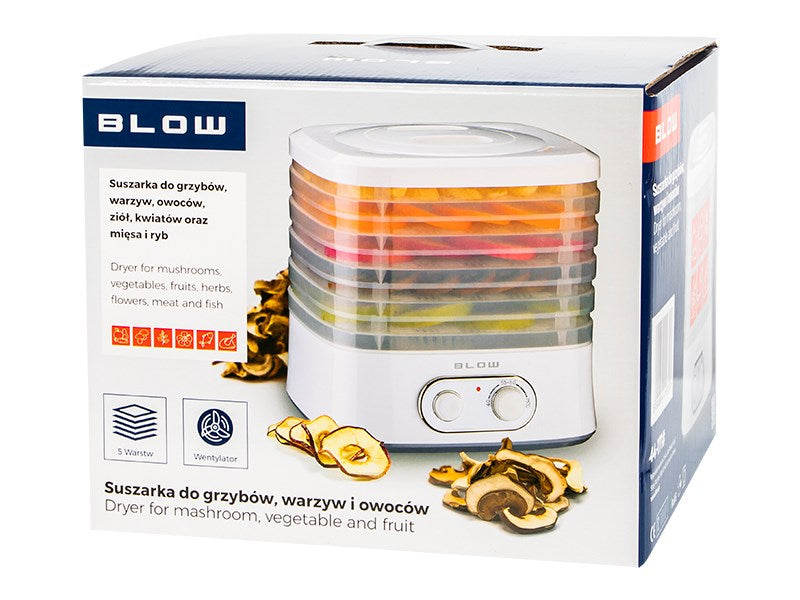 BLOW Food Dryer Translucent White 240W 5 Grids 5900804116707