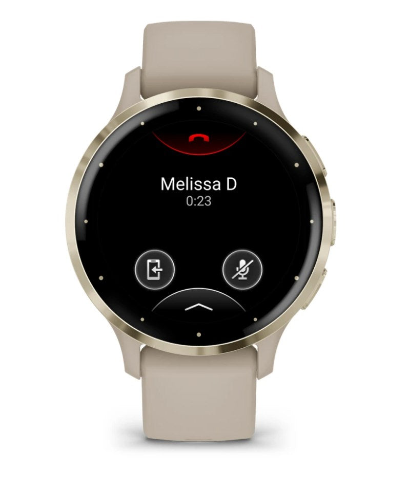 Garmin Venu 3S Smartwatch - 41 mm - French Gray - 8GB - Bluetooth, ANT+, Wi-Fi - 010-02785-02