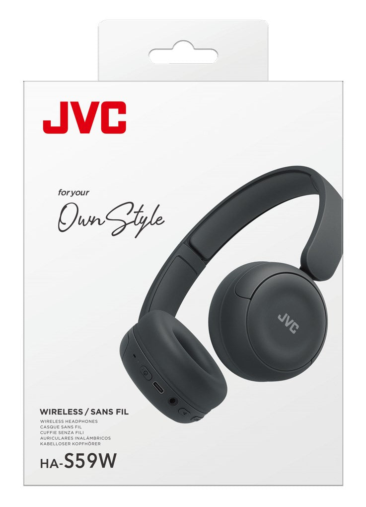 JVC Headset HA-S59W Wired & Wireless USB Type-C Bluetooth Black
