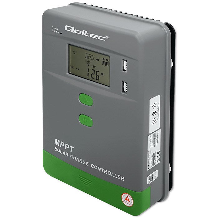 Qoltec Solar Charge Controller MPPT 50A with Temperature Sensor
