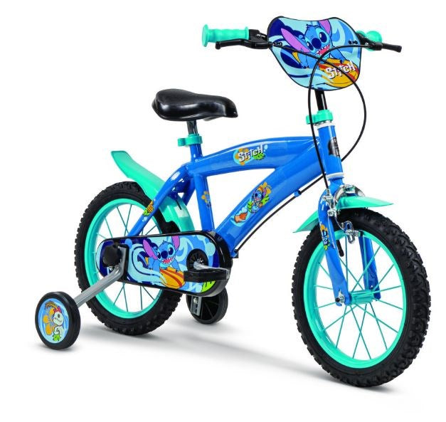 Carrefour City Bike Blue Multicolour 14" with Stabilisers 24983W