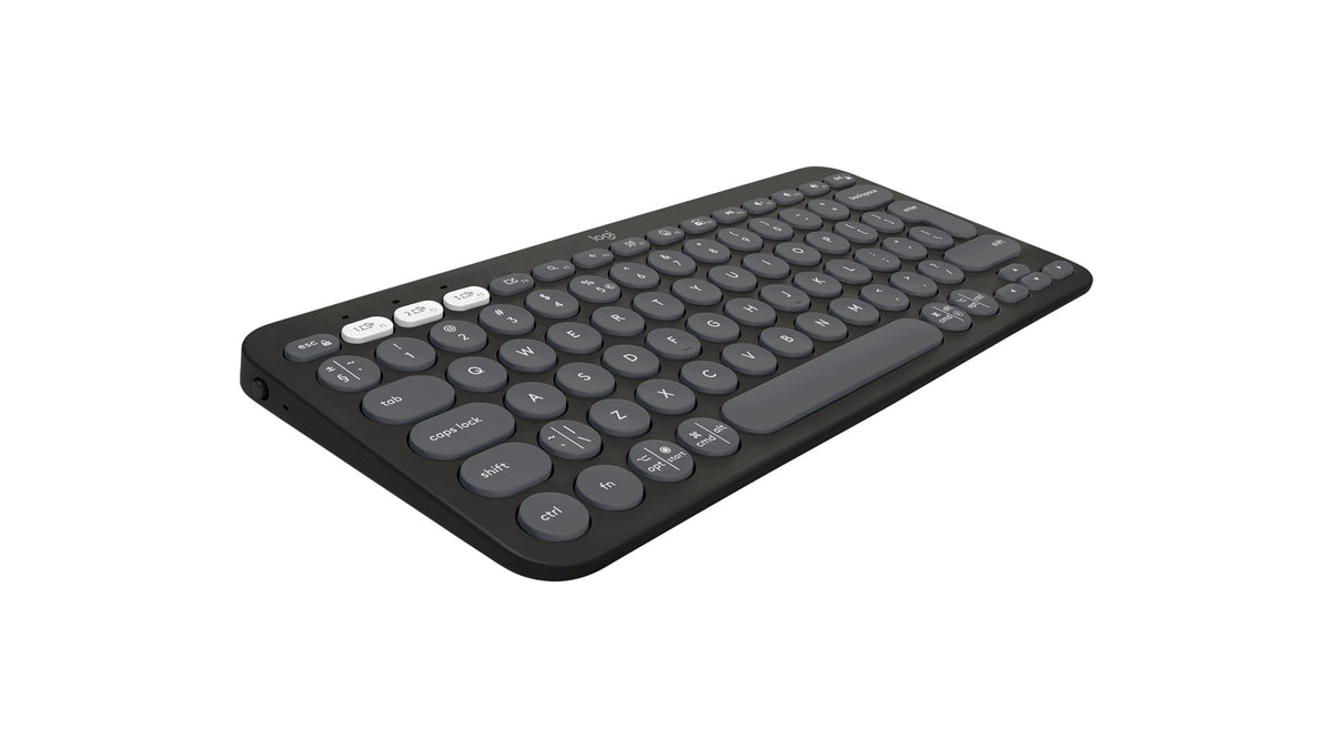 Logitech 920-012239 keyboard Mouse included Universal RF Wireless + Bluetooth QWERTY US International Graphite