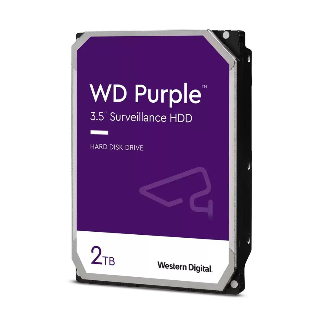 WD Purple Surveillance Hard Drive 2TB Internal 3.5" SATA 6Gb/s Buffer 64MB (WD23PURZ)