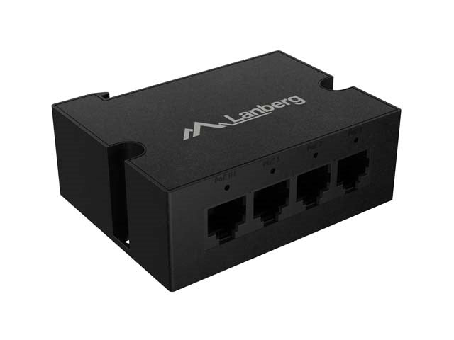 Lanberg Switch DIN-GE4-BT-90W, 4 Ports, PoE, DIN Rail