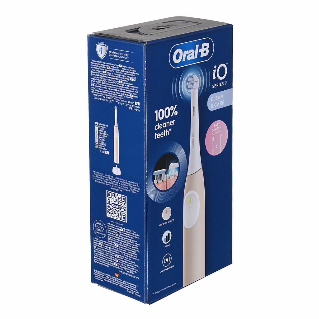 Braun iOS2.1C9.0 Calm Pink Vibrating Toothbrush 3 Modes with Timer