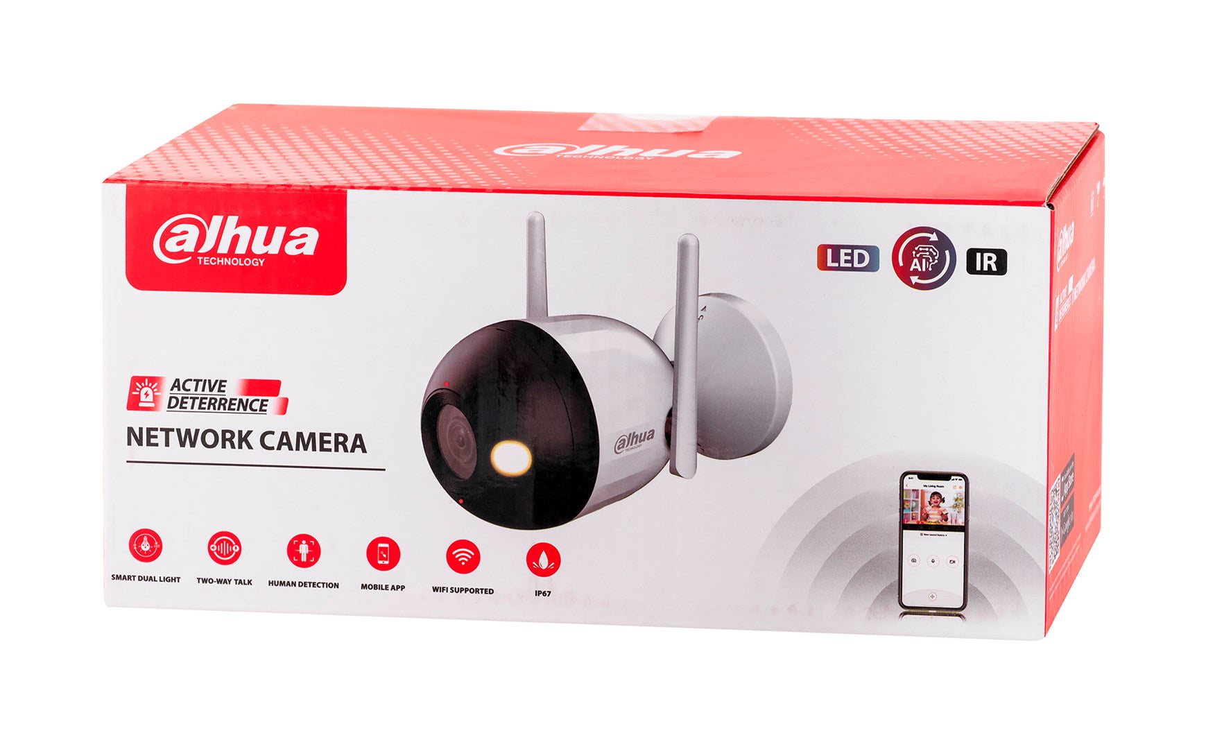 Dahua NET CAMERA 4MP IR BULLET WIFI/F4C-PV 2.8MM (2560 x 1440 Pixels) (F4C-PV2.8MM) Weiss (F4C-PV)
