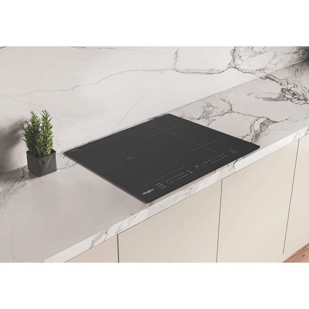 Whirlpool WF S7560NE BM Black Built-in Induction Hob 4 Zones