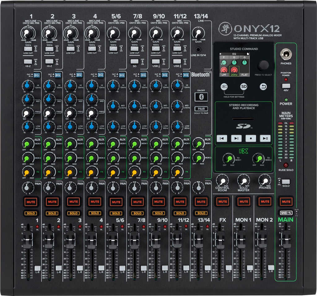 MACKIE ONYX 12 Professional Audio Mixer 33333 g 270 mm x 860 mm x 580 mm