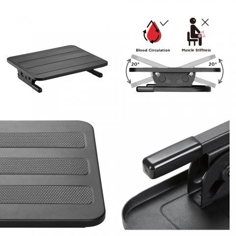 Maclean MC-831 Foot Rest Black