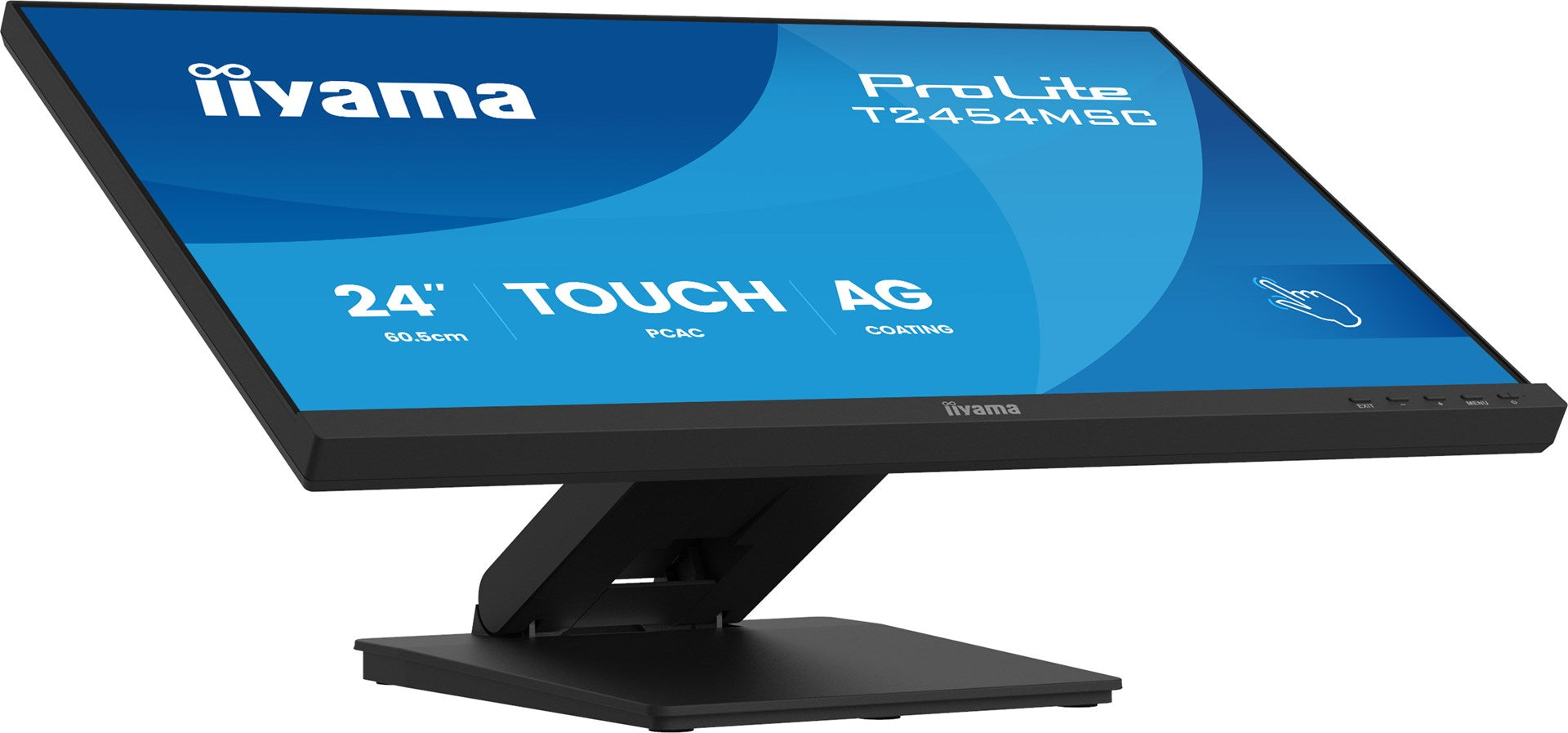 Iiyama TFT T2454MSC 60.5cm PCAP 24''/1920x1080/HDMI/DP/2xUSB/Touch [Energieklasse E] (T2454MSC-B3AG)