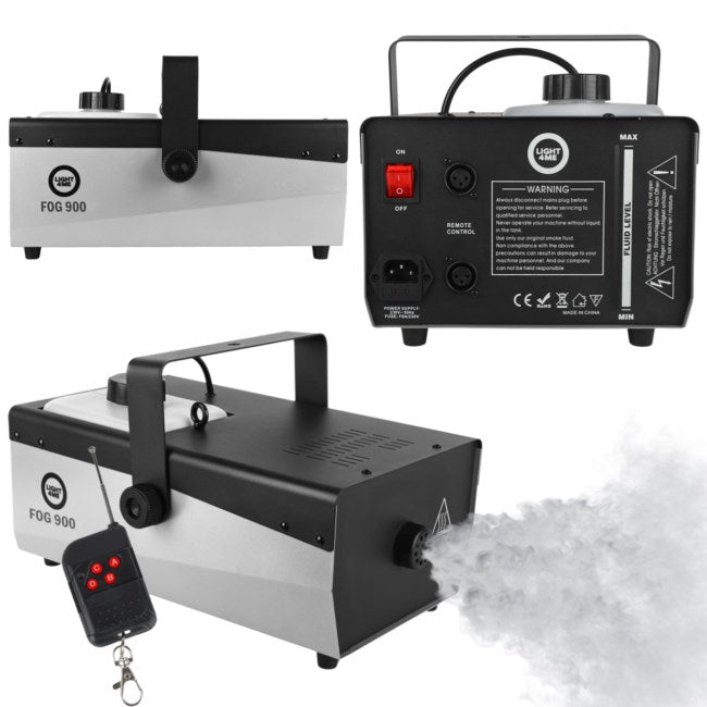 LIGHT4ME FOG 900 V2 smoke fog machine with remote control