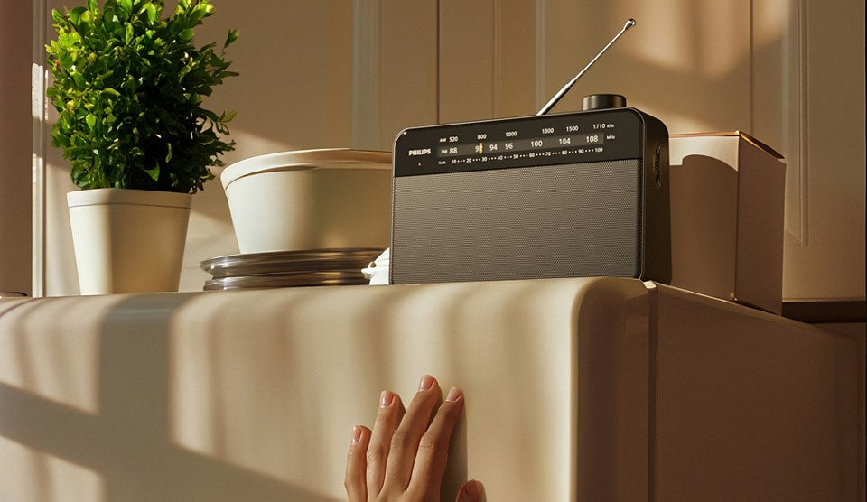 Philips TAR2509 Portable FM/MW Radio Black (TAR2509/10)