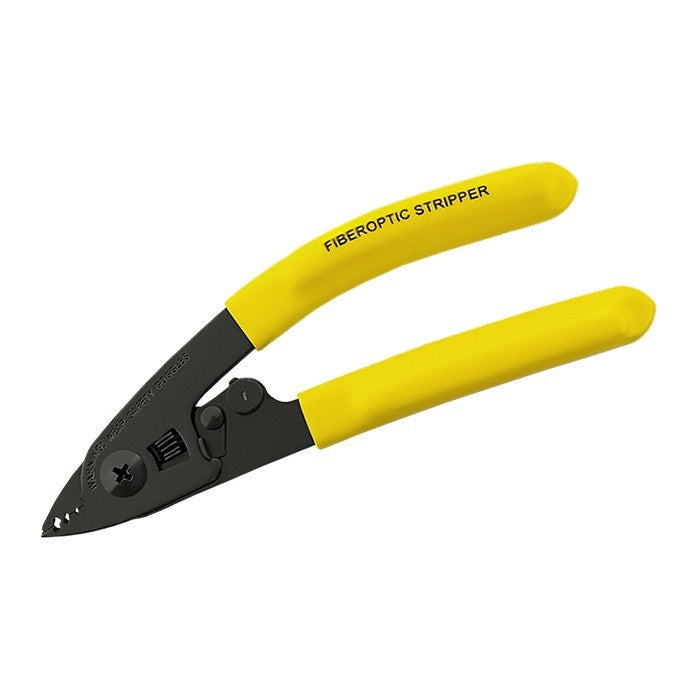 Qoltec Fiber Optic Wire Stripper Rubber & Carbon Steel Crimping Tool