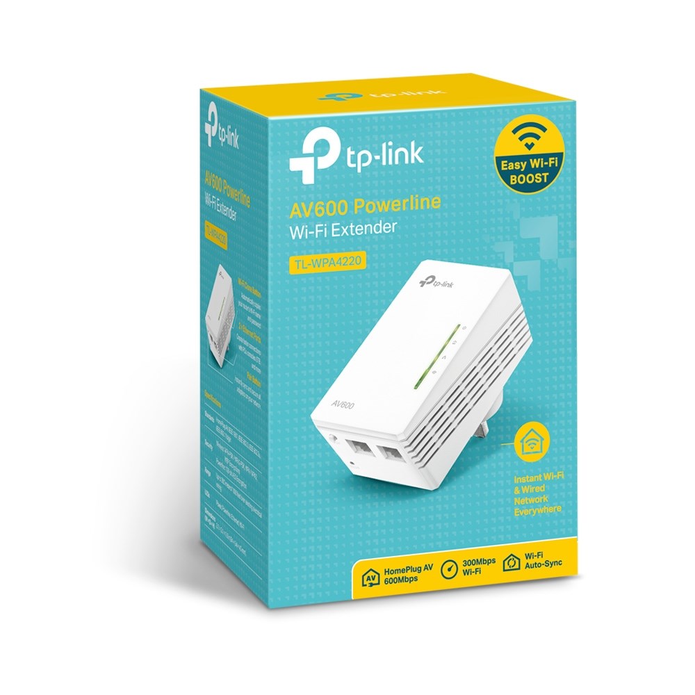TP-Link Powerline 600 Wi-Fi Powerline Extender TL-WPA4220