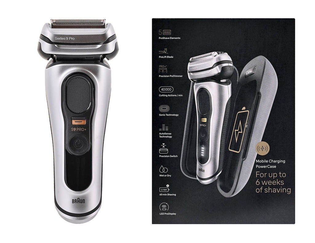 Braun Series 9 Pro Foil Shaver 9577cc - Silver, 60 min Runtime, Waterproof