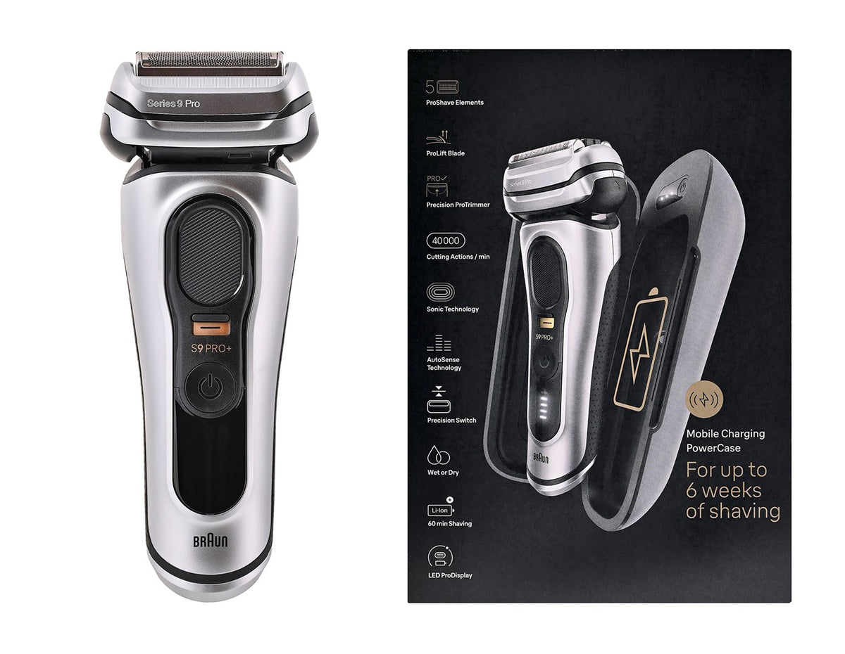 Braun Series 9 Pro Foil Shaver 9577cc - Silver, 60 min Runtime, Waterproof