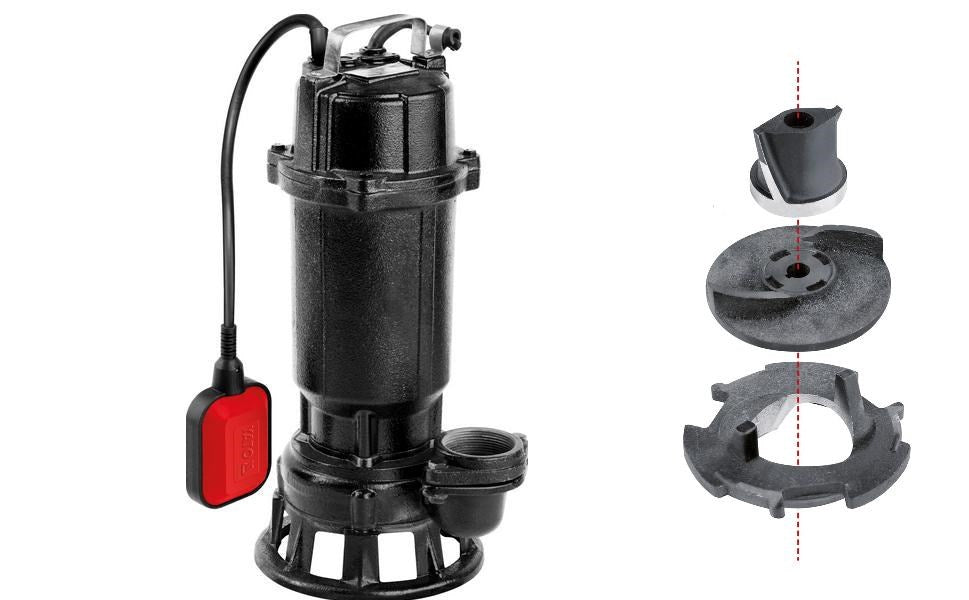 YATO CAST IRON PUMP WITH GRINDER 750W