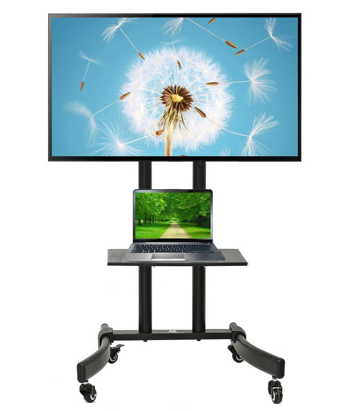 Maclean Professional TV Trolley Stand on Wheels Max 32-65" Max 40 kg MC-739