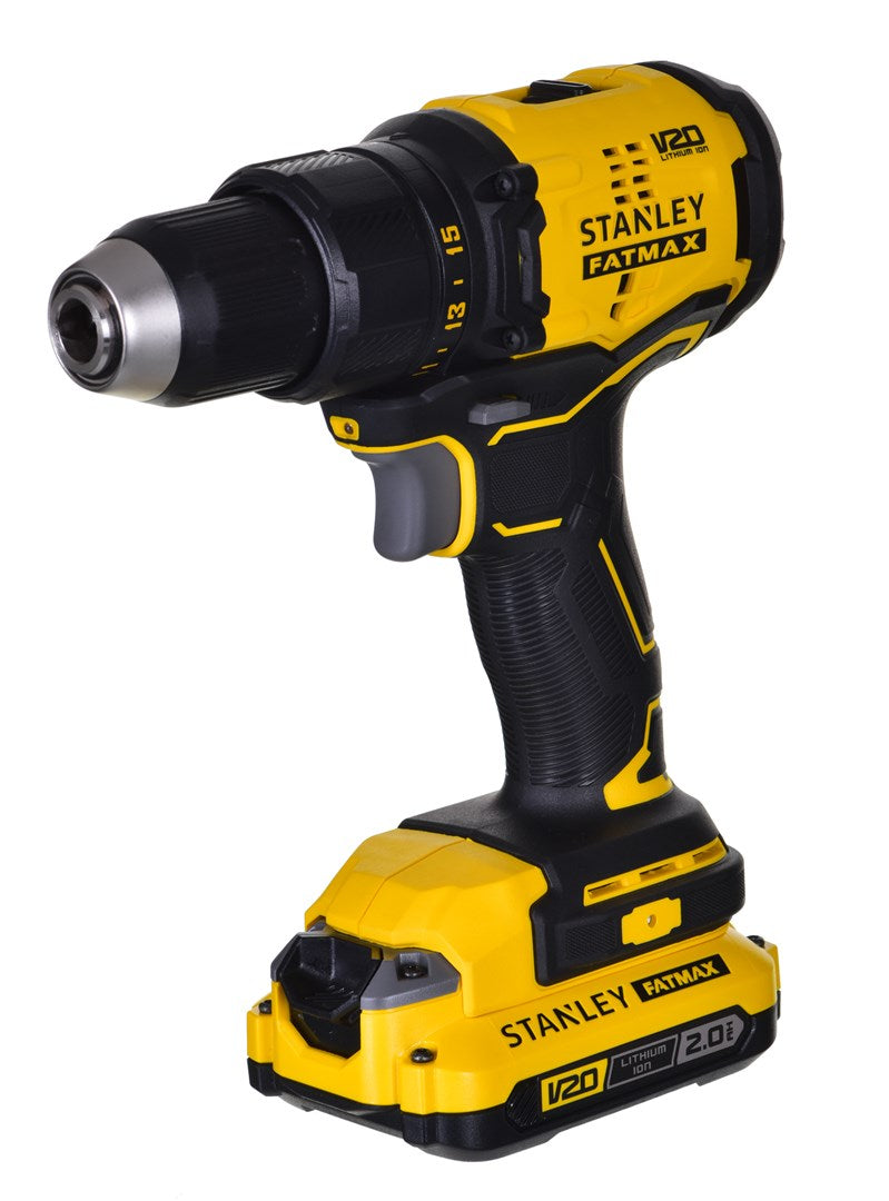 STANLEY FatMax V20 Drill/Driver SFMCD710D2K-QW with LED Lighting
