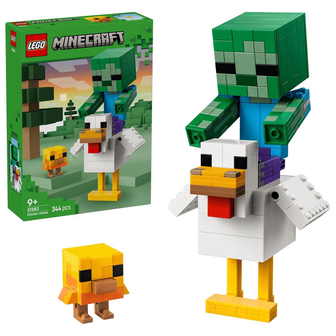 LEGO MINECRAFT 21582 Chicken Jockey, 344 Elements, Ages 9+, Model 21582