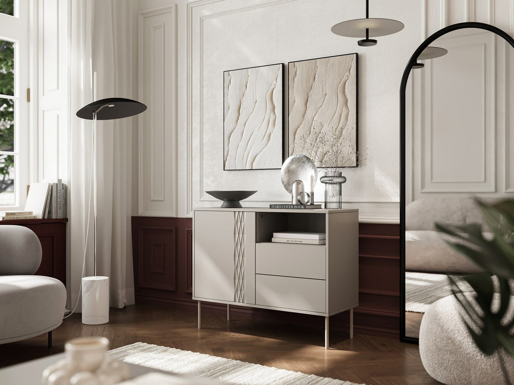 Cama TRESSE Chest of Drawers 1D2S 100x40x75 Cashmere Matt