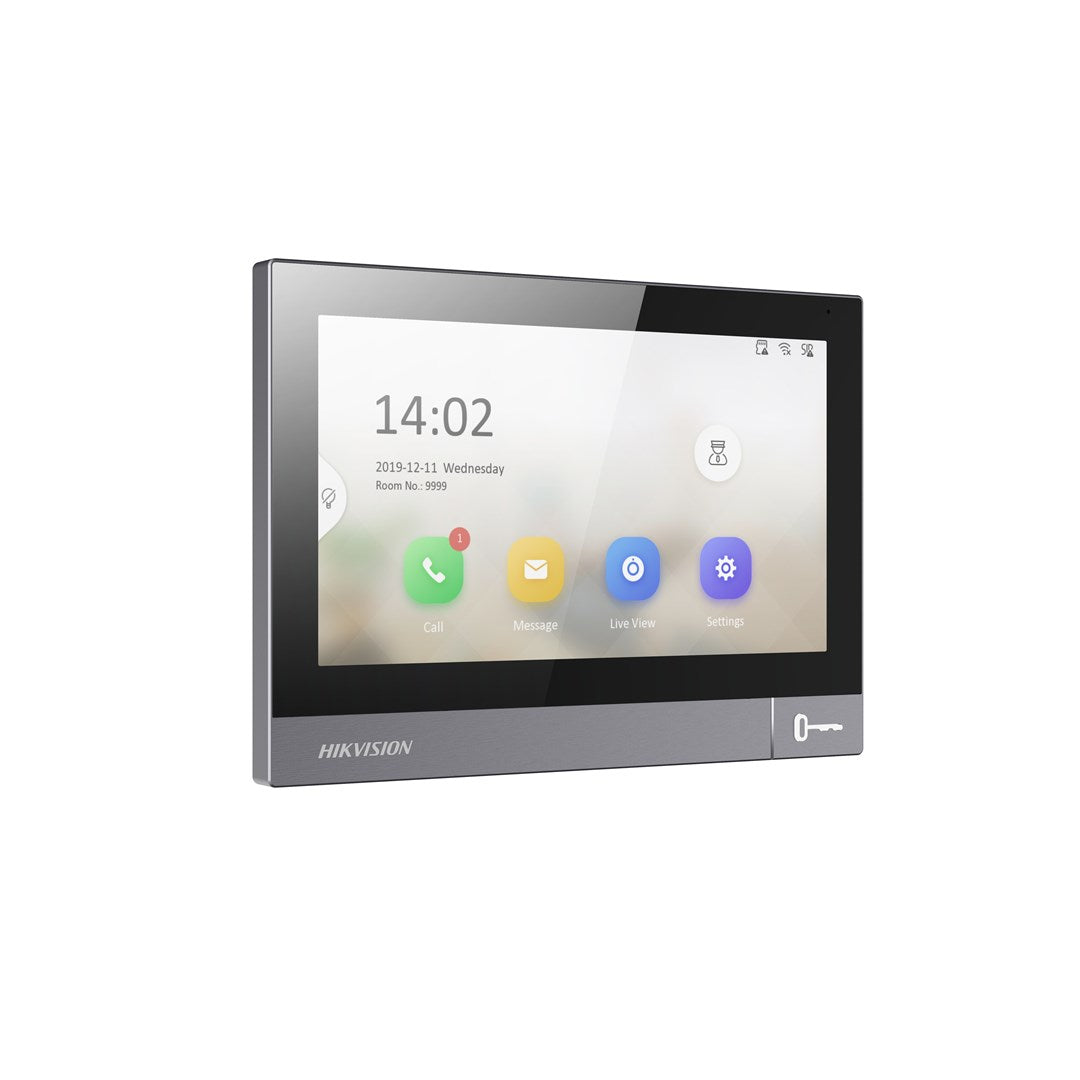 Hikvision Video Intercom Monitor 7" Display 1024x600 Wired & Wireless DS-KH8381-WTE1