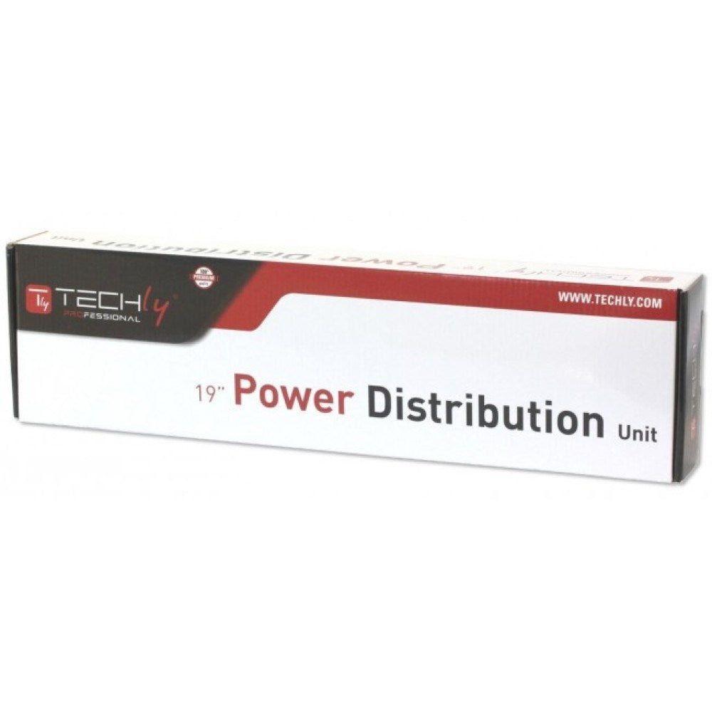 Techly Rack 19  Power Strip 8 Outlets Schuko Plug