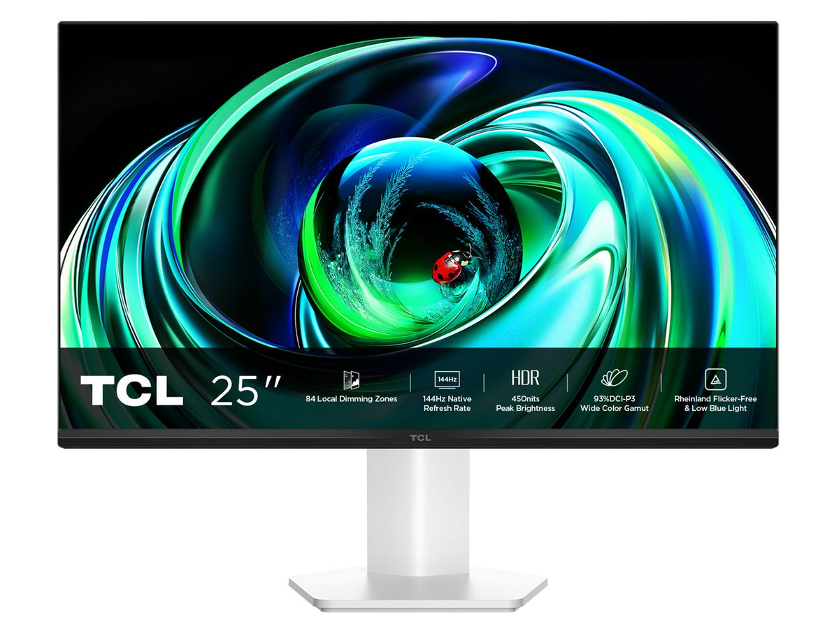 TCL 25G54 computer monitor 63.5 cm (25 ) 1920 x 1080 pixels Full HD QLED White